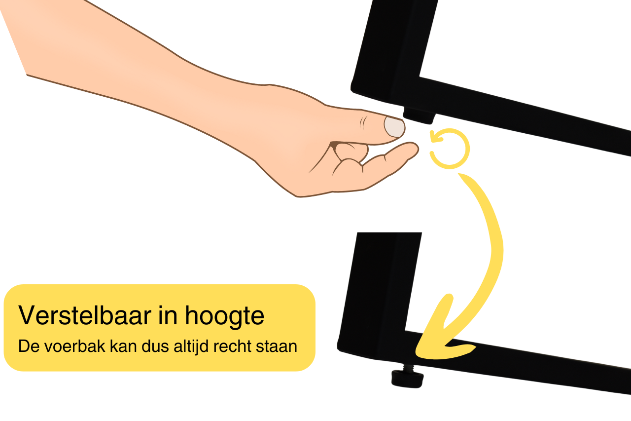 Kroon - Voerbakje hond XL - Hondenbak - Dinerset - Industrieel